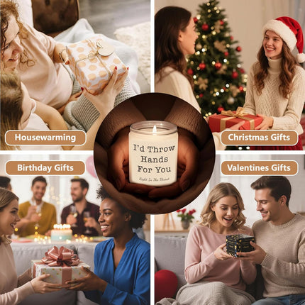Funny Scented Candle Gift for Women with Replaceable Stickers