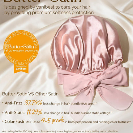 SourceToHome FuenteACasa YANIBEST Adjustable Satin Bonnet for Sleeping Women Double Layer Hair Wrap — Home & Lifestyle