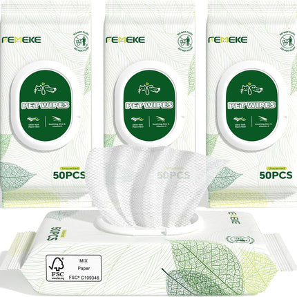 PawHaven RefugioPata Unscented Dog Wipes & Cat Wipes (4x50 Packs) — Pet Supplies