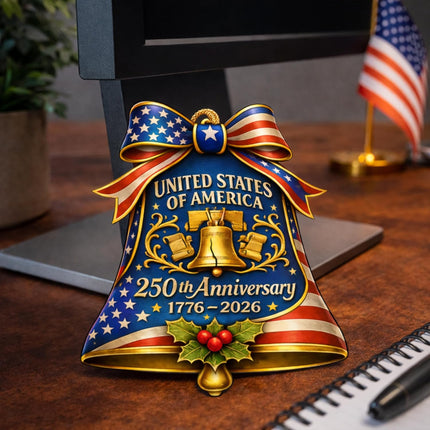 250 Anniversary USA 2D Acrylic Hanging Ornament 4x4in