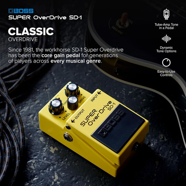 SD-1 Super Overdrive Compact Guitar Pedal