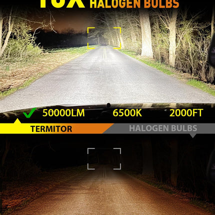 NexWave OndaNex Termitor Latest H4/9003/HB2 Light Bulbs, 50,000LM Brightness — Smart Tech