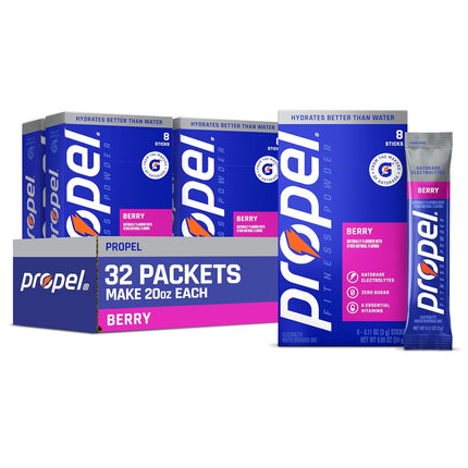 SourceToHome FuenteACasa Propel Powder Packets, Berry (Pack of 32) — Home & Lifestyle