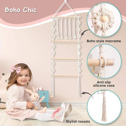 Bow Holder for Girls Hair Bows and Baby Headbands