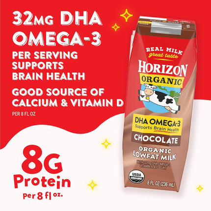 Shelf-Stable 1% Lowfat DHA Chocolate Milk Boxes