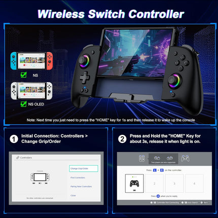 One-Piece Switch-Compatible Joypad Controller Replacement