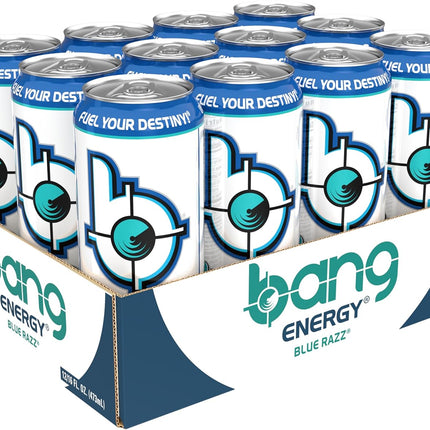 SourceToHome FuenteACasa Bang Energy Blue Razz, Sugar-Free Energy Drink, 16-Ounce — Home & Lifestyle
