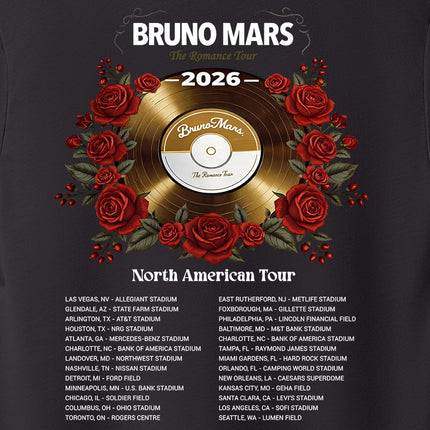 SourceToHome FuenteACasa North America Romantic Tour 2026 Tshirt, RNB Fans Graphic Shirt — Home & Lifestyle