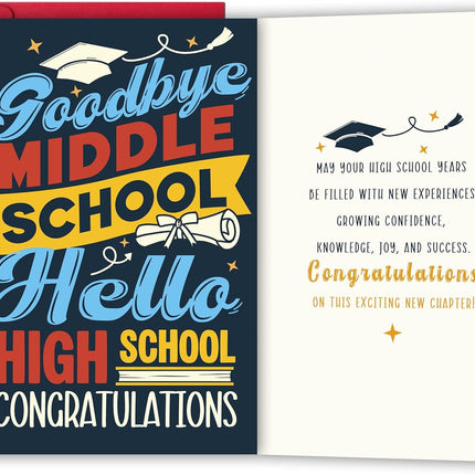 Funny Middle School Graduation Congratulations Card