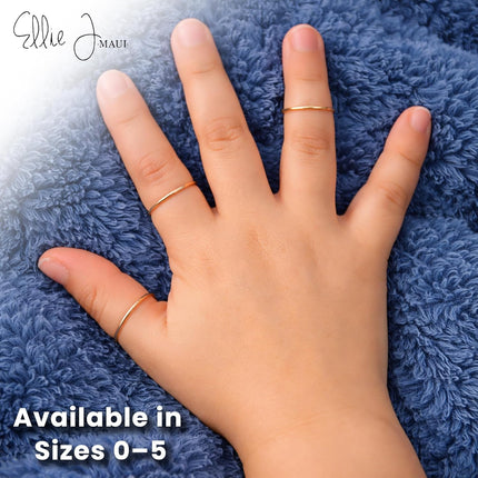 14k Gold Filled Baby Stacking Ring, Size 0