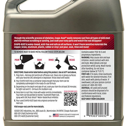 Heavy-Duty Rust Remover, Reusable Acid-Free Water-Based Solution, 32 oz