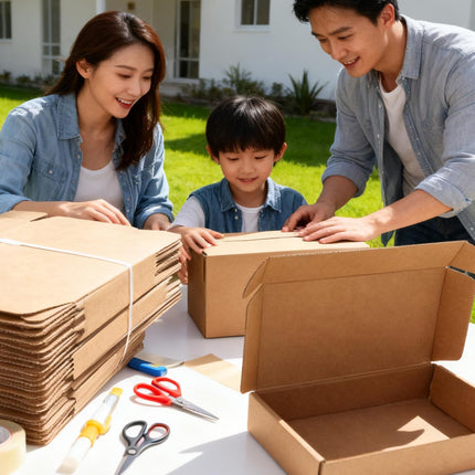 9x6x2 Inch Brown Corrugated Shipping Boxes, 20-Pack