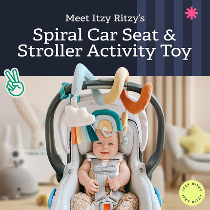 Rainbow Spiral Car Seat & Stroller Activity Toy