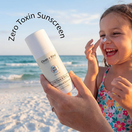 Kids Mineral Sunscreen SPF 40 Vanilla for Sensitive Skin