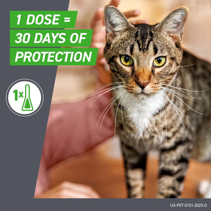 Flea & Tick Spot Treatment for Cats & Kittens, 3 Count