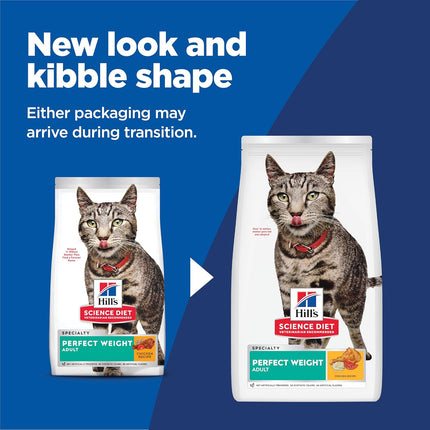 Science Diet Adult Perfect Weight Dry Cat Food, Chicken — Pet Supplies