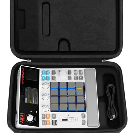 Black Hard Shell Travel Case for Compatible Portable Groovebox and Audio Sampler