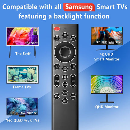Backlit Replacement Remote for Samsung Smart TV, Compatible with Smart Frame — Smart Tech