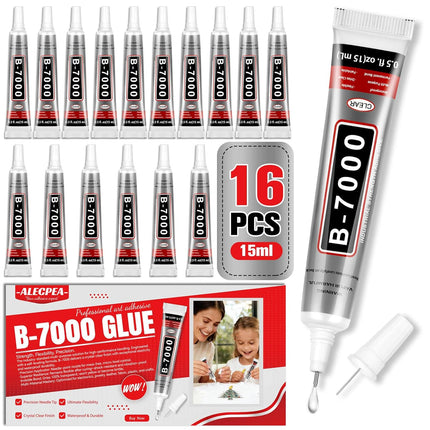 B7000 Clear Rhinestone Adhesive, 16 Pack 15ml