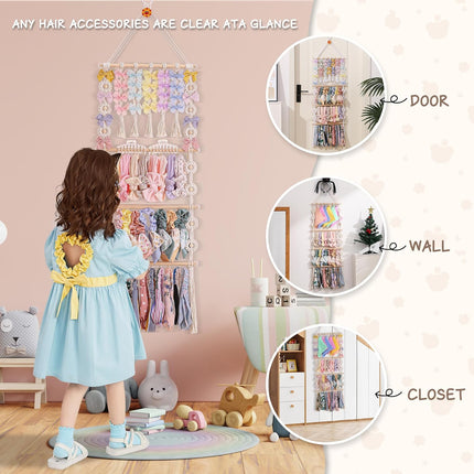 Bow Holder for Girls Hair Bows and Baby Headbands