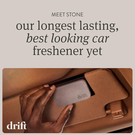 Drift Car Air Freshener - Stone Air Freshener Car Odor Eliminator - Teak Scent Starter Kit