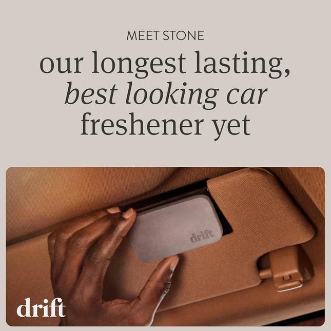 Drift Car Air Freshener - Stone Air Freshener Car Odor Eliminator - Teak Scent Starter Kit