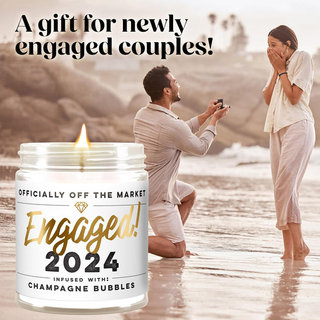 Engagement Jar Candles Gift for Couples