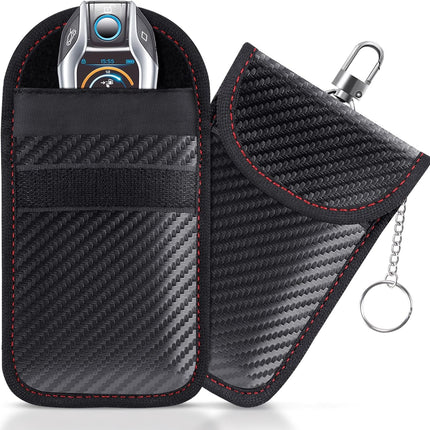 Faraday Pouch for Car Keys, RFID Signal Blocking Key Fob Protector - 2 Pack