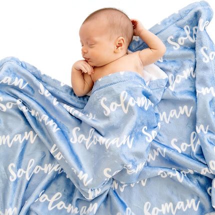 Personalized Baby Name Blanket for Newborns