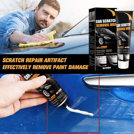 2Pcs Car Scratch Remover Wax Paste Kit