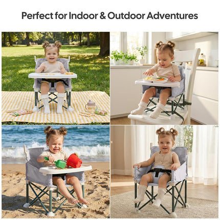 LittleNest NidoPequeño Portable Baby Booster Seat with Removable Tray & Canopy — Baby & Toddler