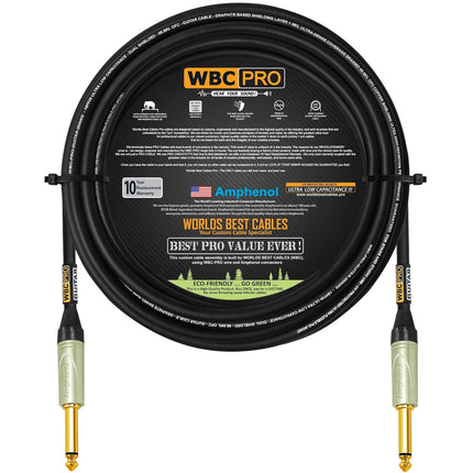 30 ft Low-Cap Dual-Shielded Guitar/Bass Instrument Cable