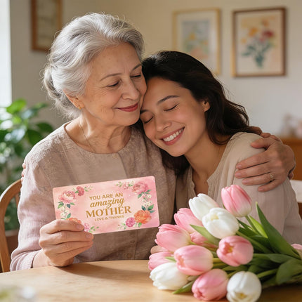 SourceToHome FuenteACasa Mother's Day Money Envelope with 6 Cash Slots DIY Money Holder Surprise — Home & Lifestyle