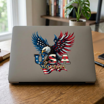 2pcs USA 250th Anniversary 1776-2026 Vinyl Car Decals