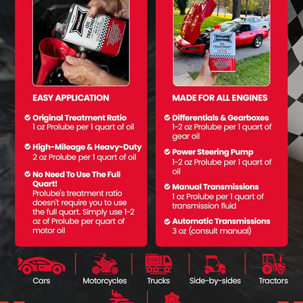 Engine Oil Treatment Additive for Gas & Diesel Engines, 1 Qt