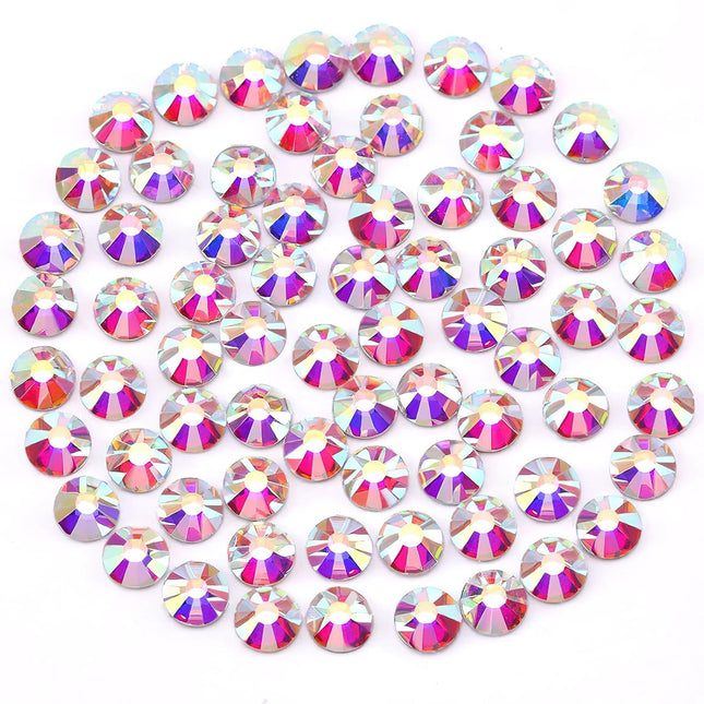 1440-Piece SS20 Crystal AB Glass Flatback Rhinestones
