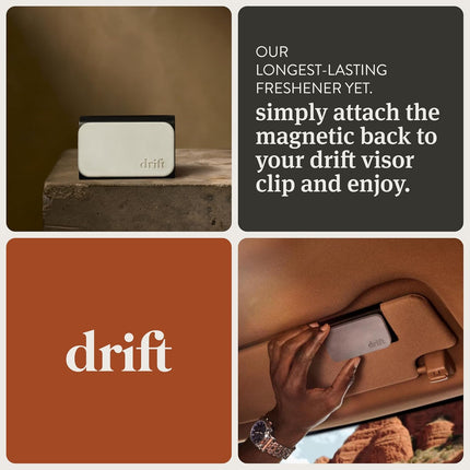 Drift Car Air Freshener - Stone Air Freshener Car Odor Eliminator - Teak Scent Starter Kit