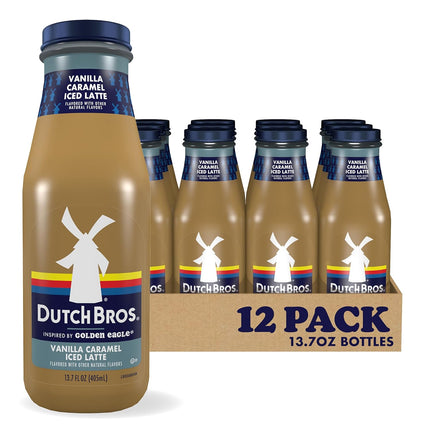 Vanilla Caramel Iced Latte, 12-Pack of 13.7 Fl Oz Bottles