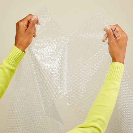 Clear Perforated Bubble Cushioning Wrap, 12 in x 175 ft