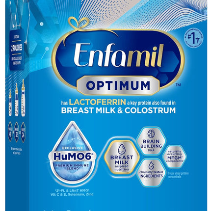 Optimum Infant Powder Formula, Immune Support with Lactoferrin and DHA, 30 Oz Refill
