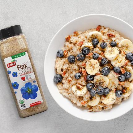 Organic Ground Flax Seed for Kitchen & Pantry
