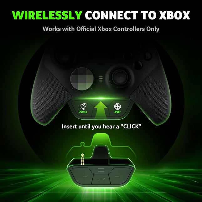 Wireless Gaming Headset for Xbox Series X|S, Xbox One, PC, PS5, Switch & Mac - Black Green