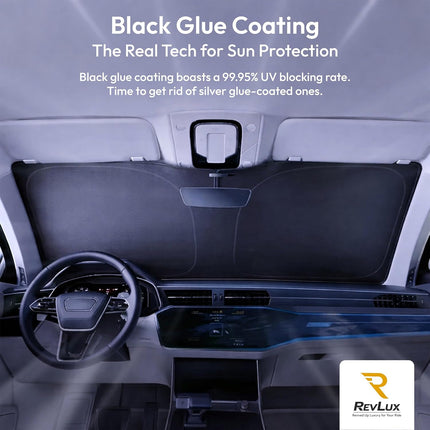 DriveForge ForjaRuta RevLux Car Windshield Sun Shade SUV & Sedan – UPF 2000+ Sun Protection & — Auto & Moto