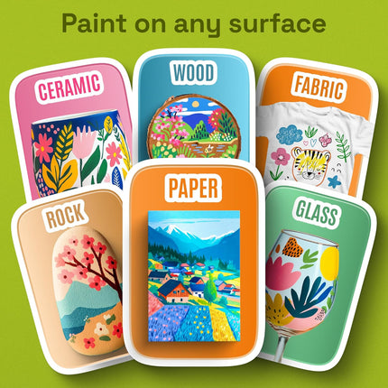 24 Acrylic Paint Markers for Drawing and Crafts
