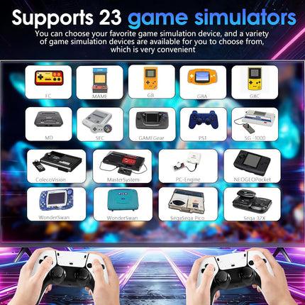 Retro Game Console with 40,000+ Games and 23 Emulators
