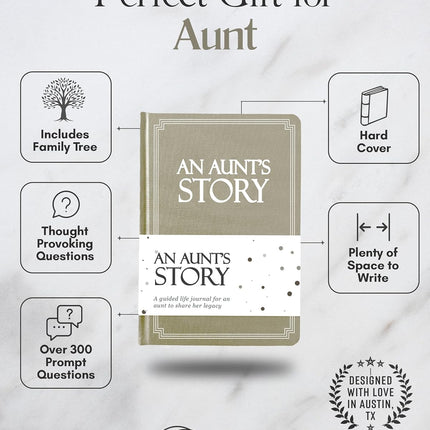 SourceToHome FuenteACasa Aunt's Life Story Journal (Hardcover): A Meaningful Keepsake — Home & Lifestyle