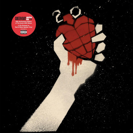 American Idiot - 20th Anniversary Red with Black Splatter 2 LP
