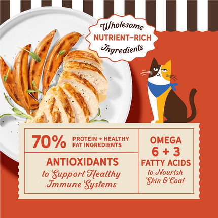 PawHaven RefugioPata Merrick Purrfect Bistro Grain Free Chicken and Sweet Potato Recipe Natural — Pet Supplies