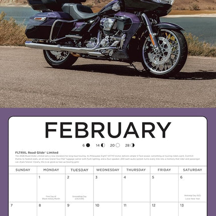SourceToHome FuenteACasa Harley-Davidson 2027 12x12: 16-Month Calendar--September 2026 through — Home & Lifestyle