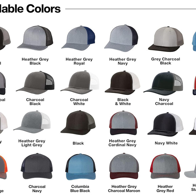 Custom Trucker Leather Patch Hat Laser Engraved - Black